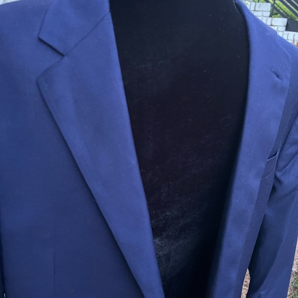 Hickey Freeman Blue Blazer 40L 100% Wool. NEW $100 - Picture 4 of 10